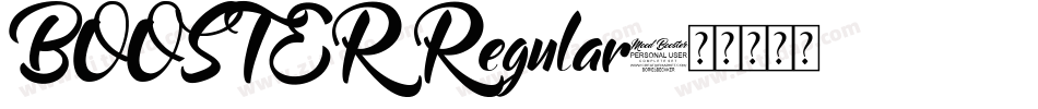 BOOSTER Regular字体转换